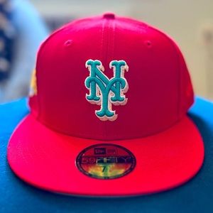 Hat Club Excl. New Era 59Fifty New York Mets 2015 World Series Patch Hat - 7 5/8